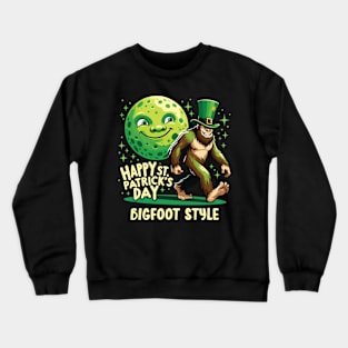 Bigfoot Style - Celebrating St. Patrick's Day Crewneck Sweatshirt